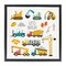 Stupell Industries Let's Build Various Construction Trucks Floating Frame, design by Creative Studio